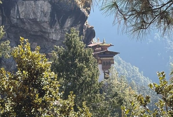 Extreme Nature Adventures in Bhutan view to Tiger's Nest Monastery